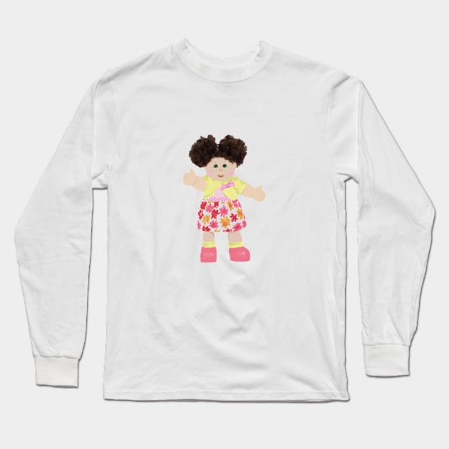 Vintage Cabbage Doll Long Sleeve T-Shirt by Astorsuen